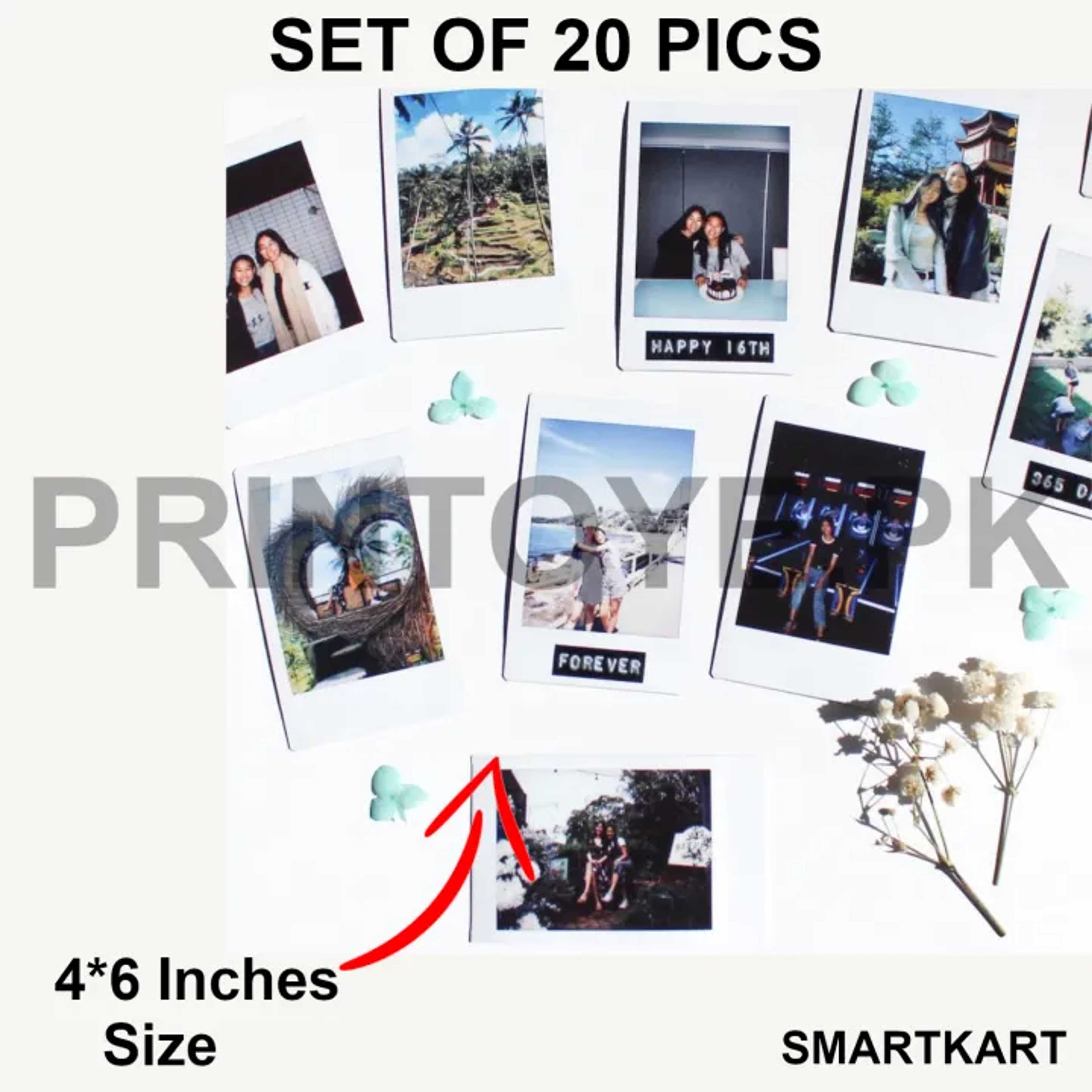 Custom Photo Polaroid Prints, Mobile Back Cover Polaroids, Photo Gifts, DIY Photo Polaroids